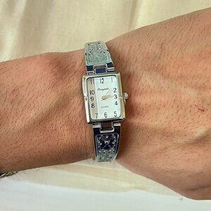 2000s vintage cute rectangle stainless steel quartz luxury watch